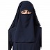 Arabian abaya with naqaab set- Navy Blue Arabian abaya with naqaab set- Navy Blue
